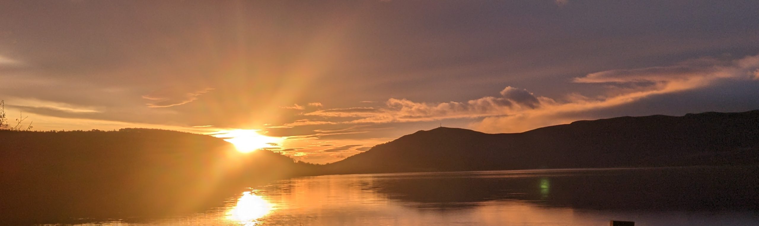 sun rise on loch